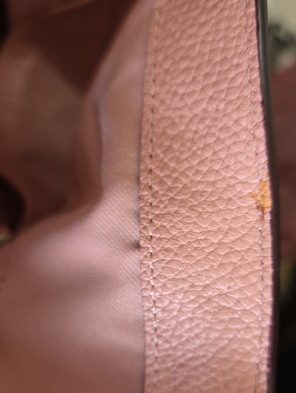 Coach Edie 31 Light Pink Pebbled Leather Purse - Picture 6 of 16
